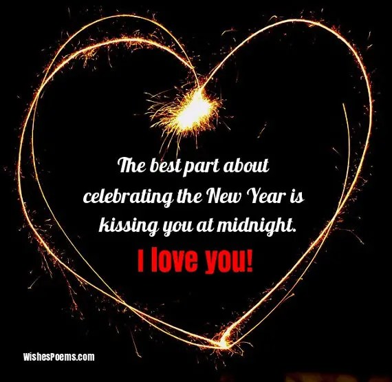 happy new year wishes for lover