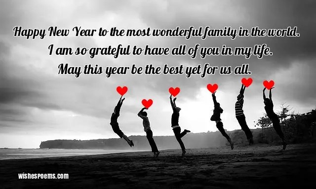 new year wishes for family