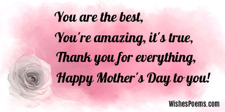 Happy Mothers Day Poems