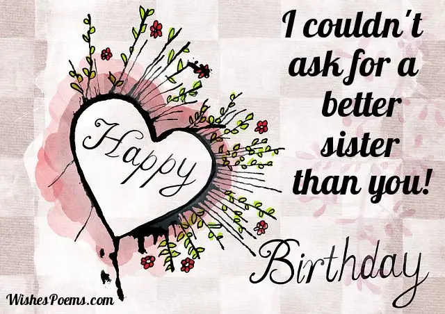 Birthday Wishes for Sisters