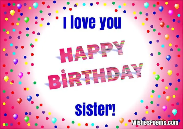 Happy Birthday My Sister