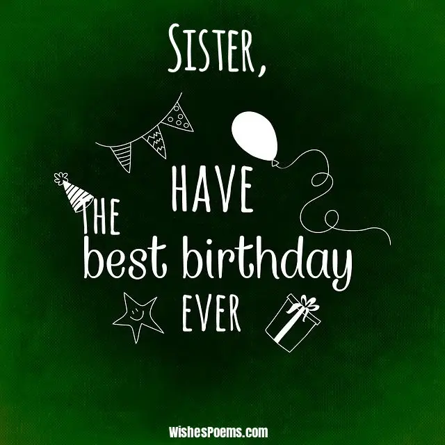 Happy Birthday Wishes for Sister