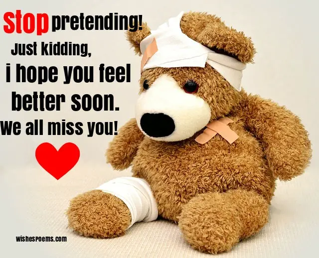 funny get well soon messages