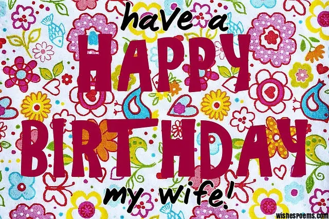 happy birthday my wife