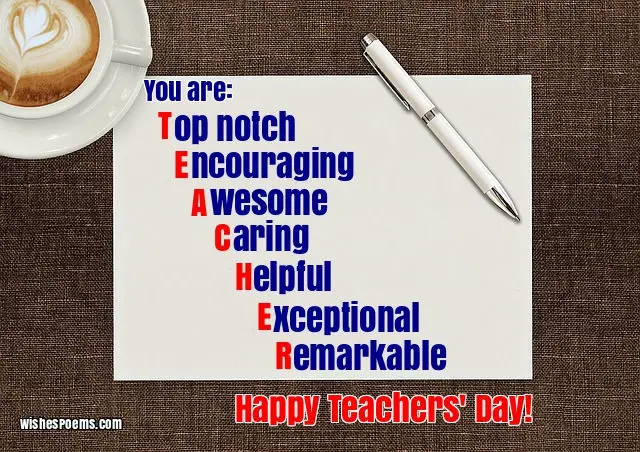 happy teachers day card