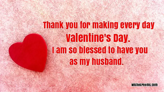 valentines day wishes for husband